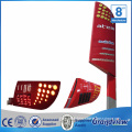 Pylon sign illuminated gas station display signage pole led signs